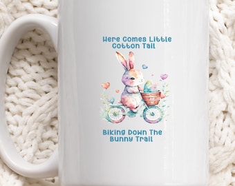 Grappige mok katoenstaartkonijn, schattig konijn koffiemok, schattige konijntje mok, cadeau konijn eigenaar, cadeau mok konijn minnaar, cadeau voor haar