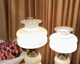 GWTW Hand Painted Hurricane Lamps