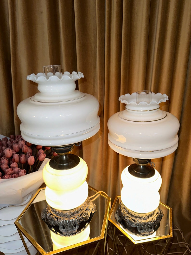 GWTW Hand Painted Hurricane Lamps image 5