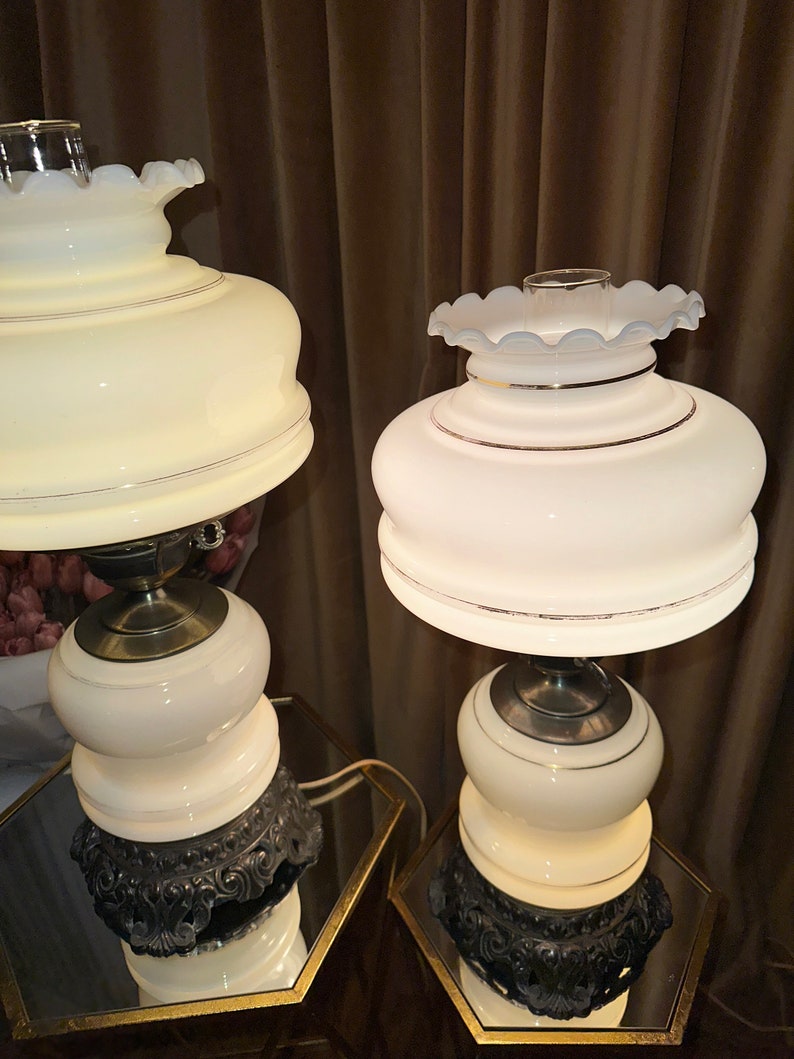 GWTW Hand Painted Hurricane Lamps image 4