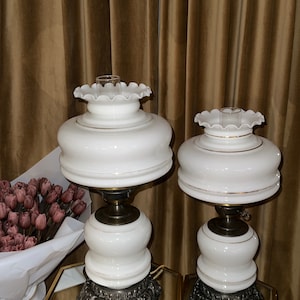 GWTW Hand Painted Hurricane Lamps zdjęcie 3