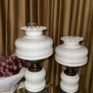 GWTW Hand Painted Hurricane Lamps image 2