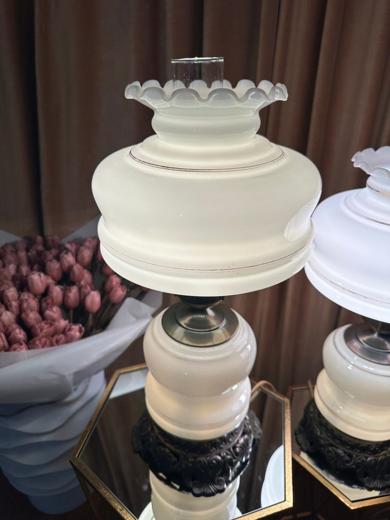 GWTW Hand Painted Hurricane Lamps zdjęcie 8