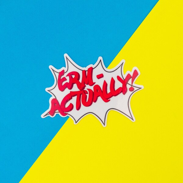 Erm Actually Sticker Erm - Etsy