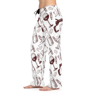 Women's Pajama Pants,Bachelerotte PJ Pants,sleep pants,pajama set women,pj pants,fall pajamas,Wine Bottle Pajama Pant,Wine lover gift, image 5