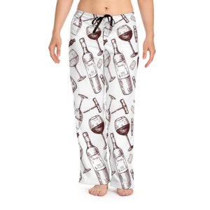 Wine pajama bottoms sale