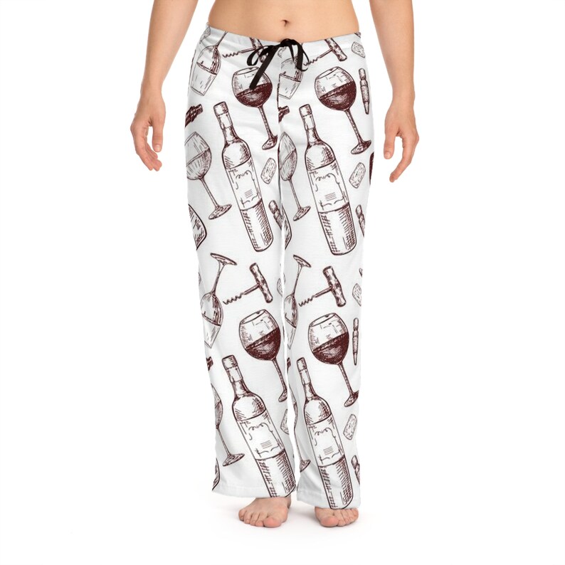 Women's Pajama Pants,Bachelerotte PJ Pants,sleep pants,pajama set women,pj pants,fall pajamas,Wine Bottle Pajama Pant,Wine lover gift, image 6