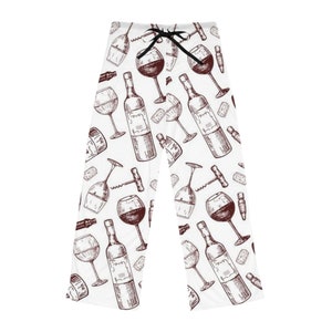 Women's Pajama Pants,Bachelerotte PJ Pants,sleep pants,pajama set women,pj pants,fall pajamas,Wine Bottle Pajama Pant,Wine lover gift, image 3