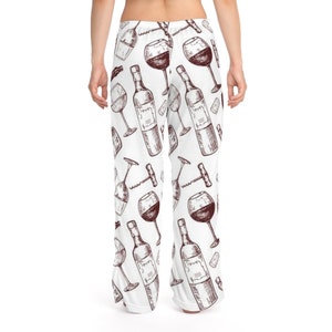 Women's Pajama Pants,Bachelerotte PJ Pants,sleep pants,pajama set women,pj pants,fall pajamas,Wine Bottle Pajama Pant,Wine lover gift, image 4