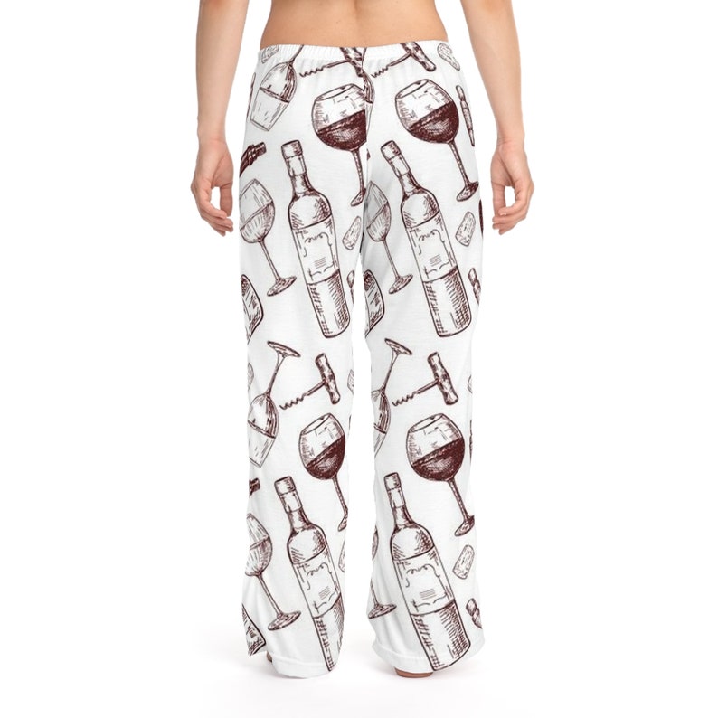 Women's Pajama Pants,Bachelerotte PJ Pants,sleep pants,pajama set women,pj pants,fall pajamas,Wine Bottle Pajama Pant,Wine lover gift, image 4