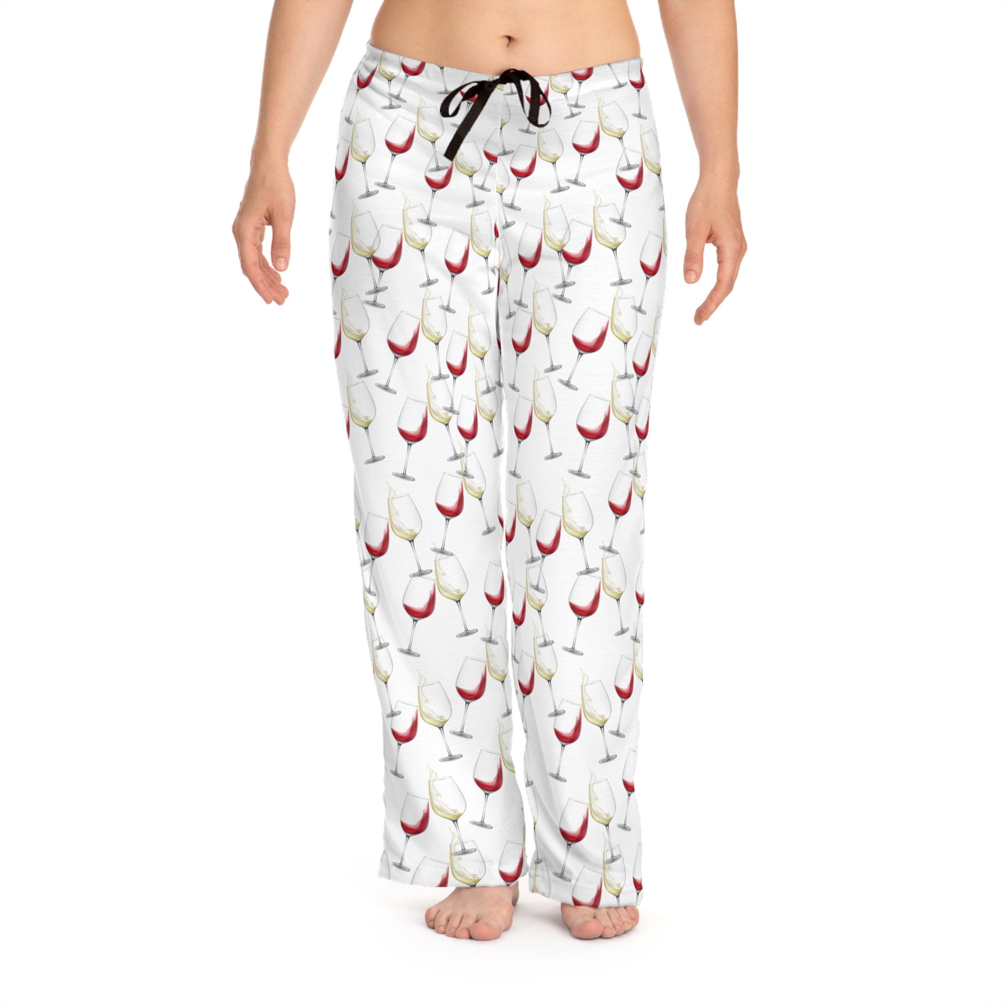 Wine Print Pajamas 