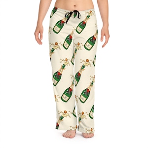 Women's Pajama Pants,Bachelerotte PJ Pants,sleep pants,pajama set women,pj pants,fall pajamas,Wine Bottle Pajama Pant,Wine lover gift