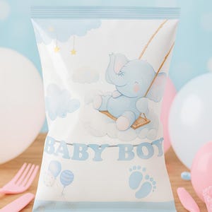 Baby boy favor bag | Baby shower favor | Baby shower digital design  | Baby boy  favor | Blue favor bag | Personalised baby shower favor