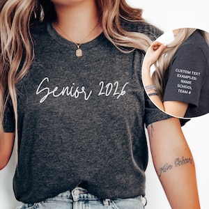 Senior 2026 Graduation Shirt, Custom Senior Shirt, Graduation 2026 Shirt, Class of 2026, Senior Gift, Grad Party Shirt, Senior Class of 2026