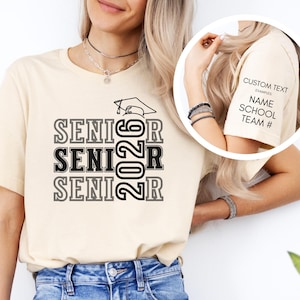 Senior 2026 Graduation Shirt, Custom Senior Shirt, Graduation 2026 Shirt, Class of 2026, Senior Gift, Grad Party Shirt, Senior Class of 2026