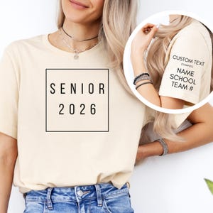 Senior 2026 Graduation Shirt, Custom Senior Shirt, Graduation 2026 Shirt, Class of 2026, Senior Gift, Grad Party Shirt, Senior Class of 2026