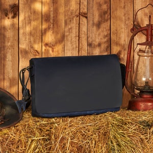 Waxed Canvas Messenger Bag, Mens Laptop Bag, Canvas Satchel Bag, Laptop Shoulder Bag image 8