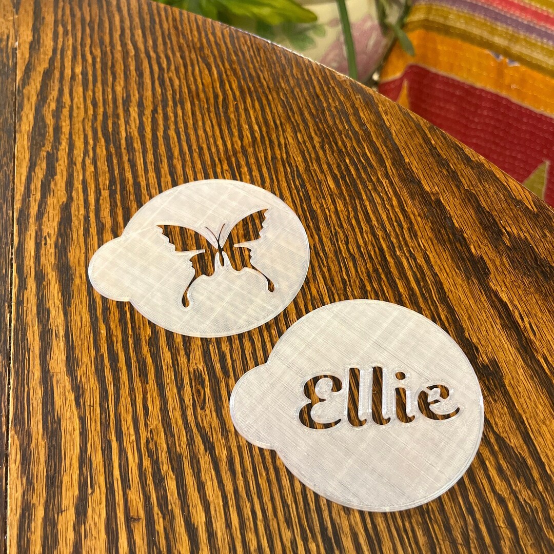 Premium Custom Coffee Stencil Latte Stencils Personalized Etsy