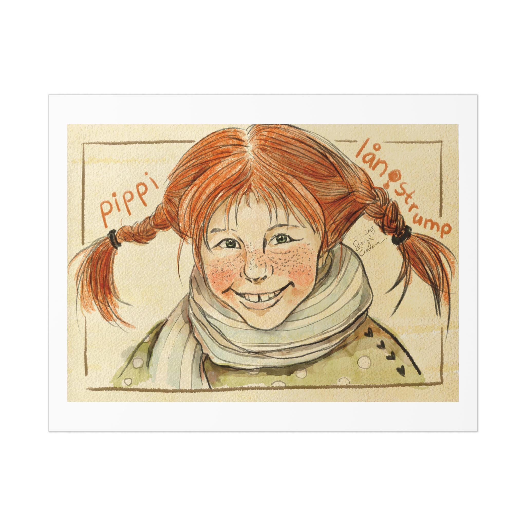 Uncoated Posters, Pippi Longstocking, Pippi Langstrump, Astrid