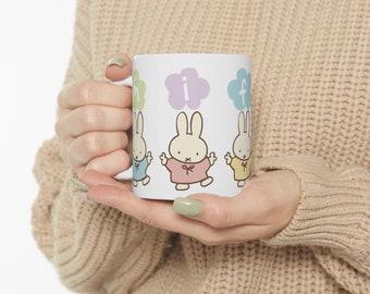 Miffy Ceramic Mug | Kids Mug | Miffy | Cute Mug | Gift for Kids | Gift for Her | Pastel Lovers | Valentines Day Gift | Kawaii Miffy | Kiddy