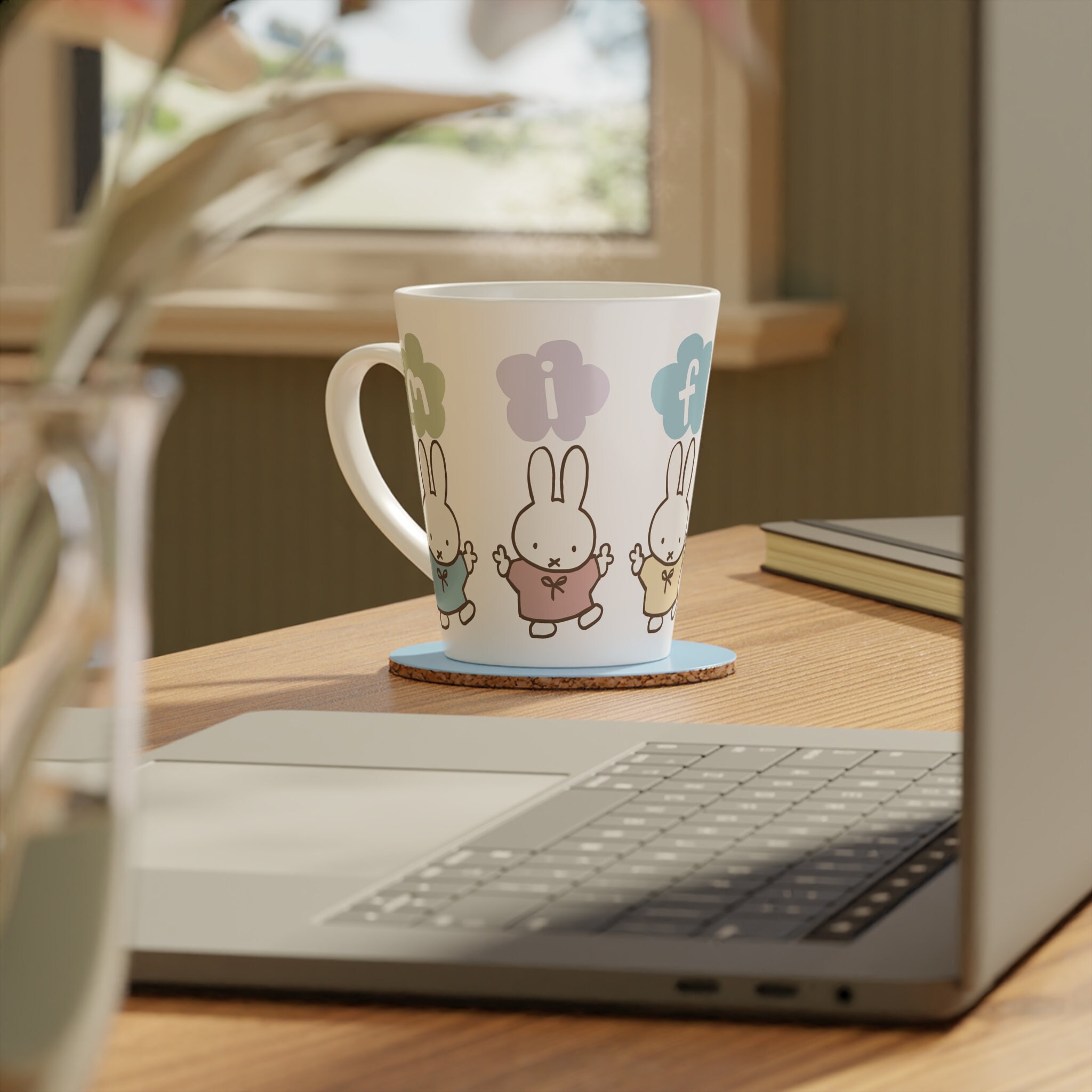 Miffy Inspired Latte Mug | Dick Bruna | Miffy Collection | Cute 
