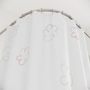 Cortinas de ducha Miffy / Miffy / Baño infantil / Baño infantil / Baño divertido / Miffy kawaii / Cortina de ducha linda / Cortina de ducha colorida imagen 5