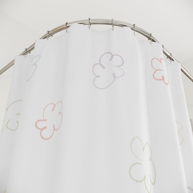 Cortinas de ducha Miffy / Miffy / Baño infantil / Baño infantil / Baño divertido / Miffy kawaii / Cortina de ducha linda / Cortina de ducha colorida imagen 5