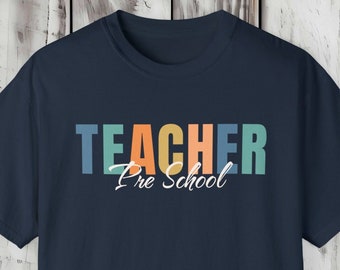 Preschool Teacher Shirt,  Preschool Shirt For Teacher T Shirt Cute Preschool T-Shirt for Teacher Gift Personalized Teacher Tee Gifts for Her