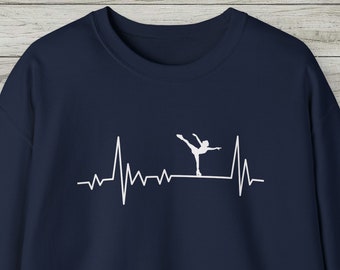 Figure Skating Heartbeat Sweatshirt, Jumps Gift