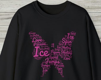 Figure Skating Sweatshirt, Ice Skating Sweatshirt, Figure Skating Shirt Women, Figure Skating Gift, Jumps Gift