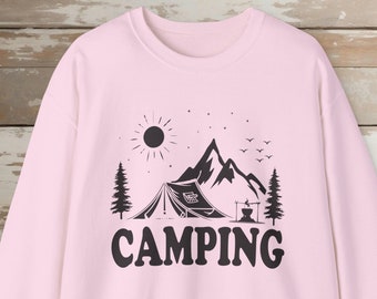 Camping Sweatshirt, Nature Lover Gift, Camping Long Sleeve Shirt, Adventure Crewneck, Gift For Camper, Sarcastic Men Hoodie, Camp Lover Tee