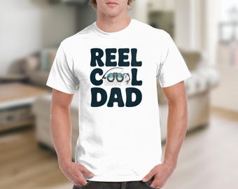 Reel Cool Dad T-Shirts,Sweatshirts, Fishing Dad Gift, Father's Day Gifts, Fisherman Dad Shirt, Dad Fishing Design, Dad Birthday Present