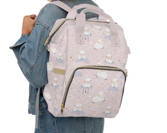 Sheep Diaper Bag Backpack Gift for Mom, Diaper Backpack for Baby Boy and Girl, Baby Shower Gift, New Mom Gift, Newborn Gift Bag