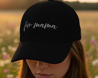 Fur Mama Embroidered Dad Cap, Animal Lover Hat, Pet Mom Gift, Unisex Baseball Cap, Trendy Hat, Dog Cat Mom Cap