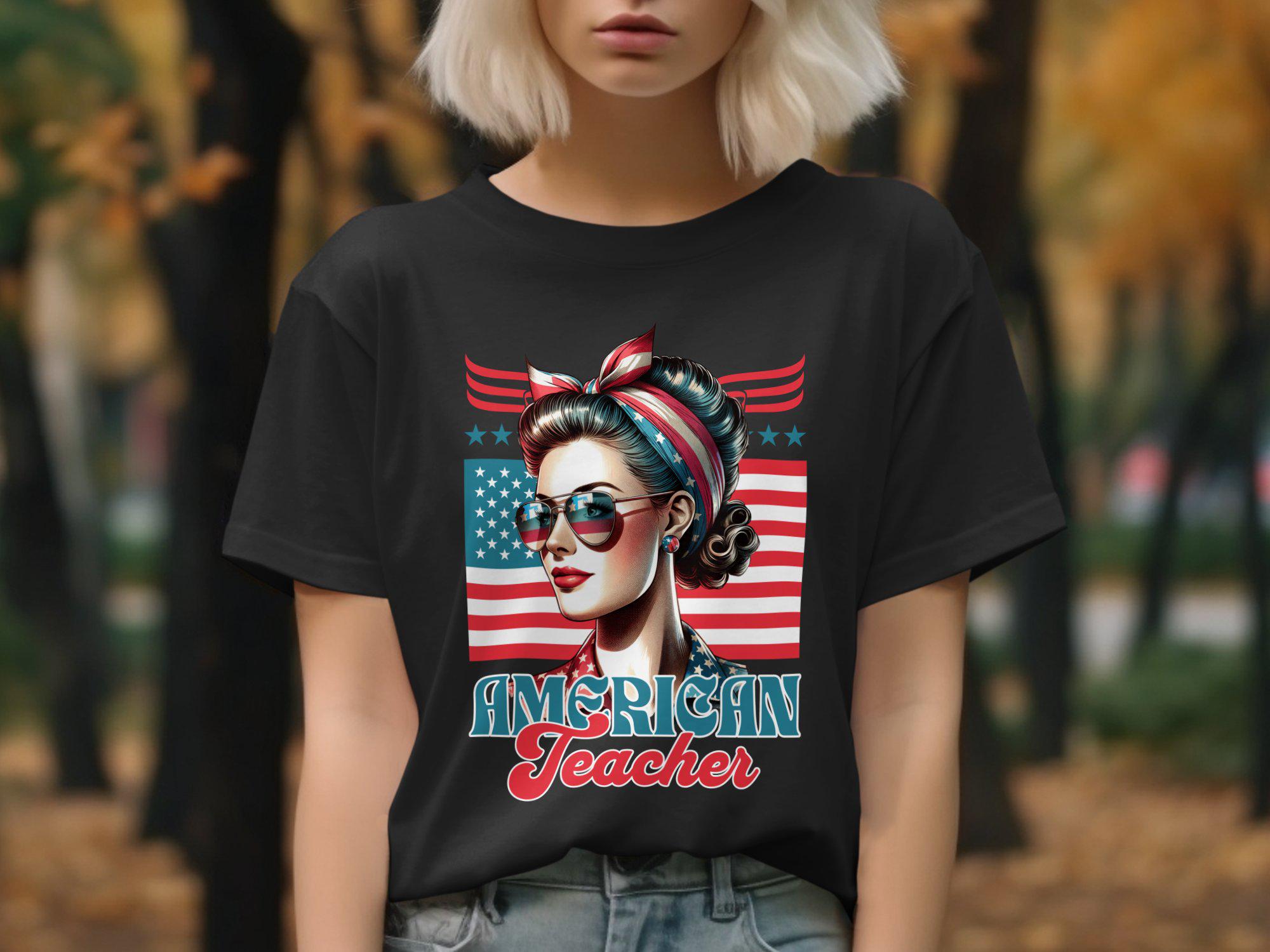 Patrischer Lehrer Komfort Farben T-Shirt, Gildan Sweatshirt mit amerikanischer Flagge, Retro Lehrer Hemd, USA Lehrer T-Shirt, Unabhängigkeitstag