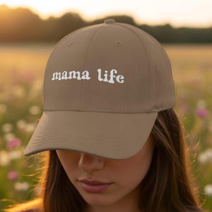 Mama Life Embroidered Unisex Classic Dad Hat, Mom Hat, Mom Gift Cap, Funny Mom Hat, New Mom Gift, Mama Gift, Retro Mom Hat, Baseball Cap