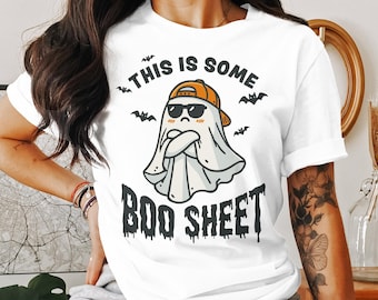 This Is Some Boo Sheet T-Shirt, Funny Halloween T-Shirt, Spooky Ghost Tee, Halloween Graphic Tee, Halloween Party Shirt