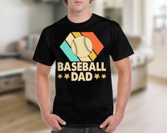 Camisetas y sudaderas para papás de béisbol, regalo retro de béisbol, estilo vintage, regalo para el Día del Padre, regalo para papá, regalo para el novio.