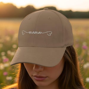 Mama Embroidered Unisex Classic Dad Hat, Mom Hat, Gift for Mom, Mother&#39;s Day Gift, Cute Mom Hat, Embroidered Hat, Trendy Hat, Mama Hat