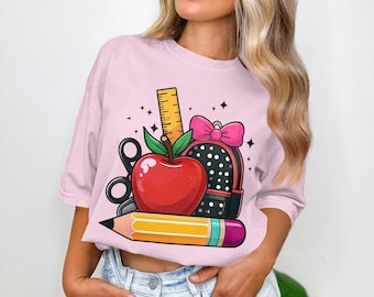 Back To School T-Shirt or Sweatshirt, Teacher Outfit, School Supplies