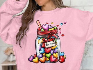 Varsany Maglietta Bambina Personalizzata Con Cuori E Cristalli - 100% Cotone, Morbidissima, Idea Regalo Compleanno