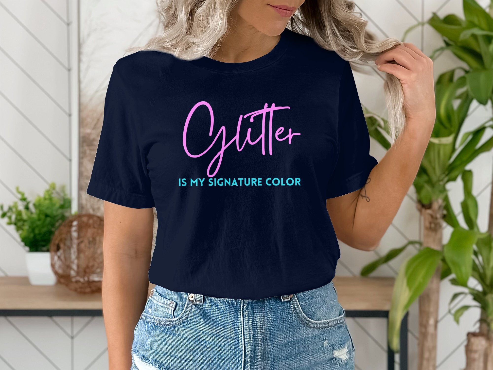 Tシャツ・カットソー THE MUSEUM VISITOR PARTY GLITTER LOGO T-SHIRTS MY658 il_fullxfull.5964311901_1q25.jpg