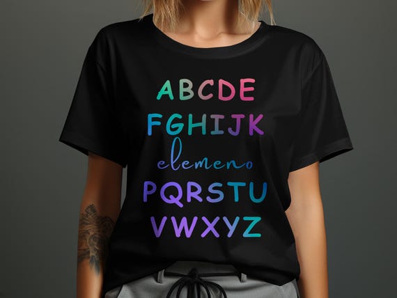 Letter Z T-Shirt - Alphabet Tees Letter Z T-Shirt - Alphabet Tees