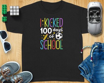 I Kicked School T-Shirt, Funny Graduation Gift for Students, End of Year Teacher Shirt, College High School Graduate Celebration Top