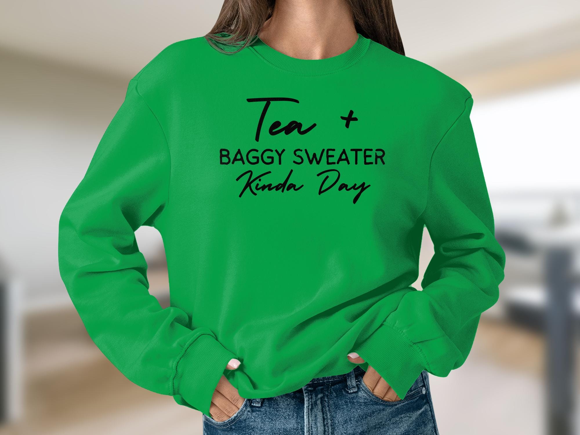 Tea and Baggy Sweater Kinda Day T-shirt, Cozy Winter Tee, Gift for