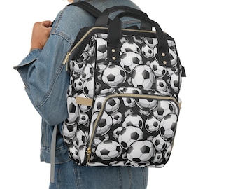 Soccer Dad Diaper Bag Backpack Gift for Mom, Diaper Backpack for Baby Boy and Girl, Baby Shower Gift, New Mom Gift, Newborn Gift Bag
