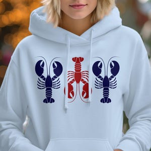 Lobster Graphic T-Shirt or Hoodie, Marine Life Shirt or Hoodie, Cute Lobster Lover Apparel, Sealife Tee or Hoodie Gift, Fisherman Style