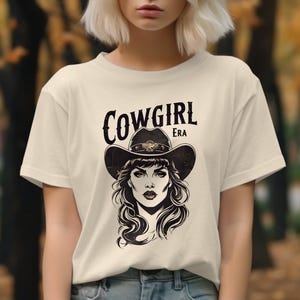 Cowgirl Era T-Shirt, Gildan Sweatshirt, Trendy Western Graphic Tee, Vintage Cowgirl Design, Country Girl Fashion, Comfort Colors T-shirt