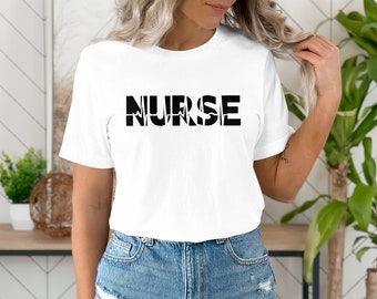 Nurse Heartbeat Graphic T-Shirt, Healthcare Apparel