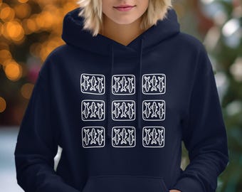 Retro Fish Pattern T-Shirt, Quirky Fish Design Tee, Unique Graphic Print Shirt, Fun Fish Lover Gift, Comfortable, Fisherman Aesthetic Hoodie